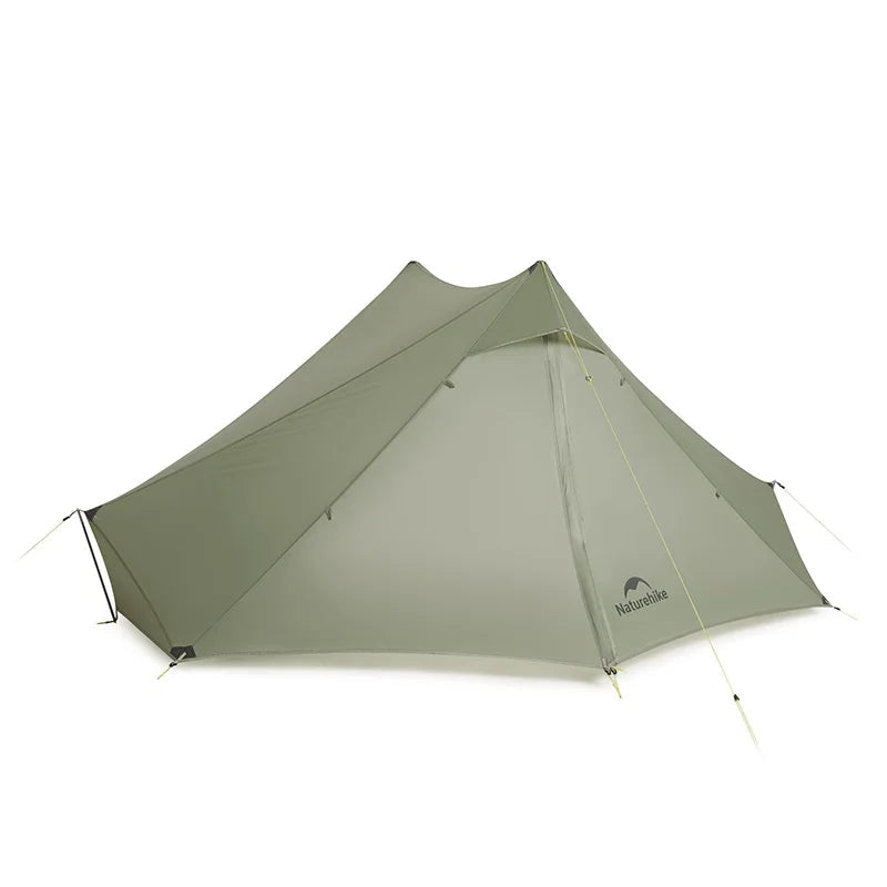 Ultralichte dubbellaagse waterdichte trekkingtent voor twee personen.