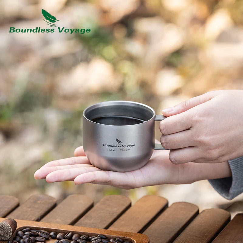 Titanium Dubbelwandige Mok