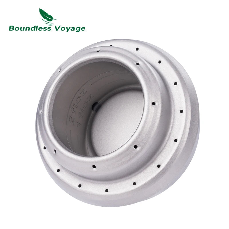 Titanium Alcoholbrander Met Bracket