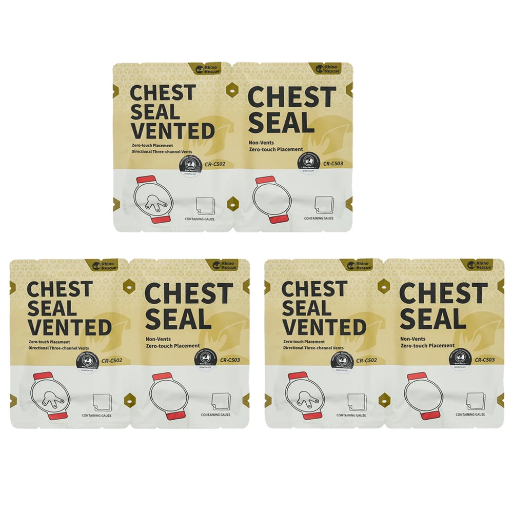 Rhino Rescue - Chest Seal – Onmisbare Eerste Hulp voor Borstwonden