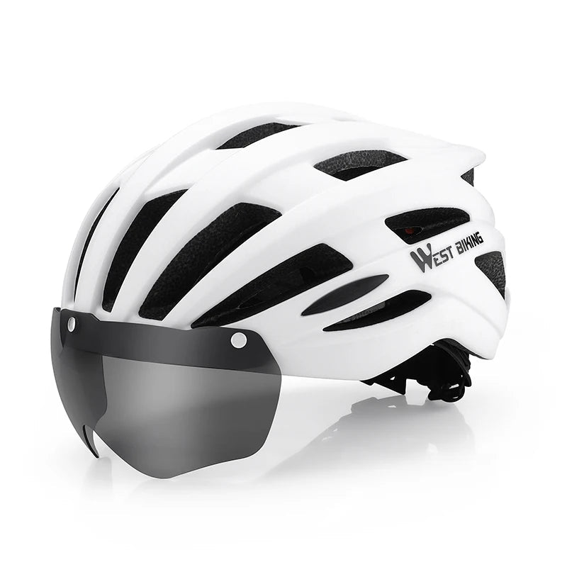 Fietshelm Met Zwart Lens