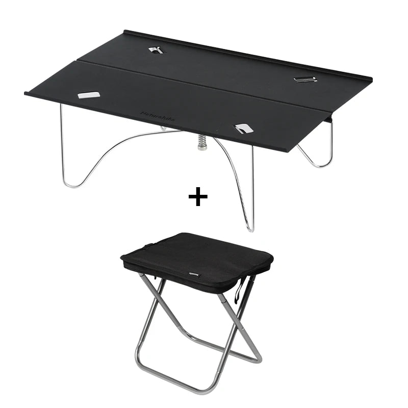 Kleine draagbare opvouwbare camping-, picknick- en wandeltafel van aluminiumlegering