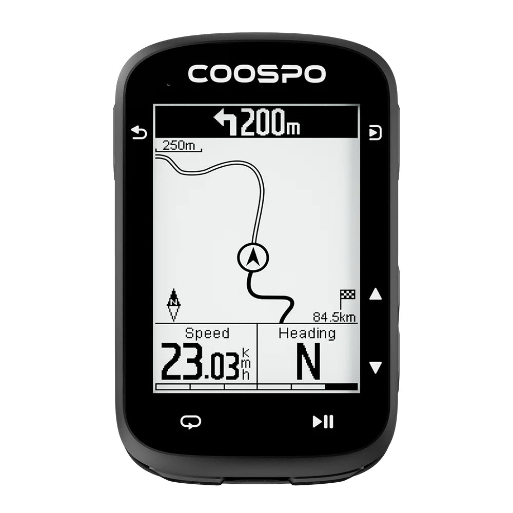 CS500 Fietscomputer met GPS & Kaartweergave & Snelheidsmeter