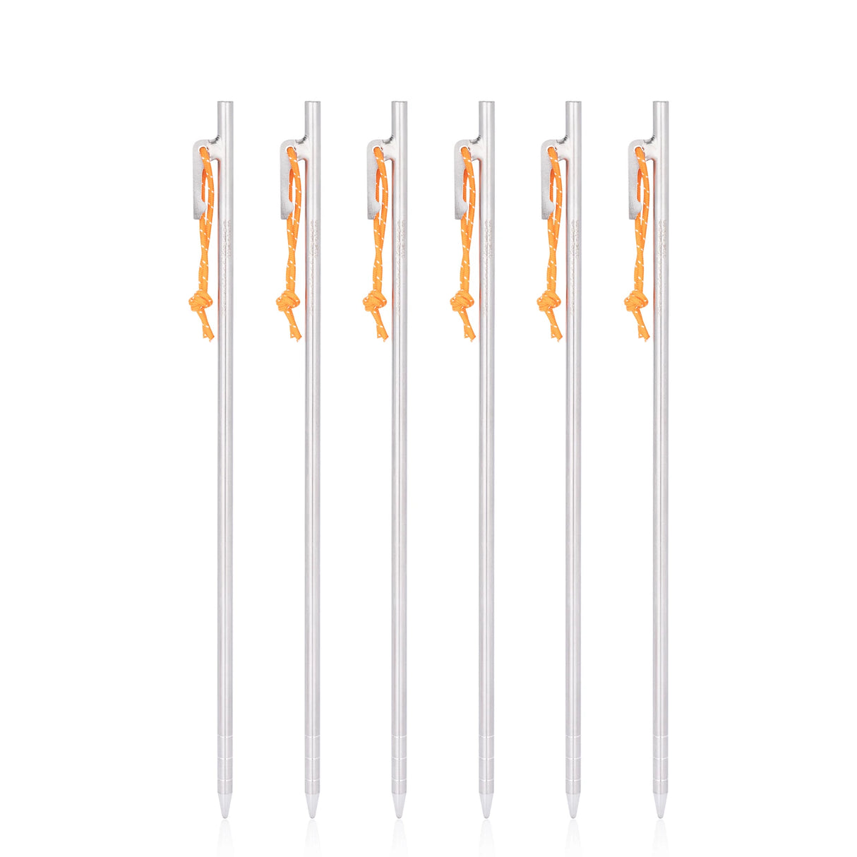 Titanium Tentpennen - 6 Stuks