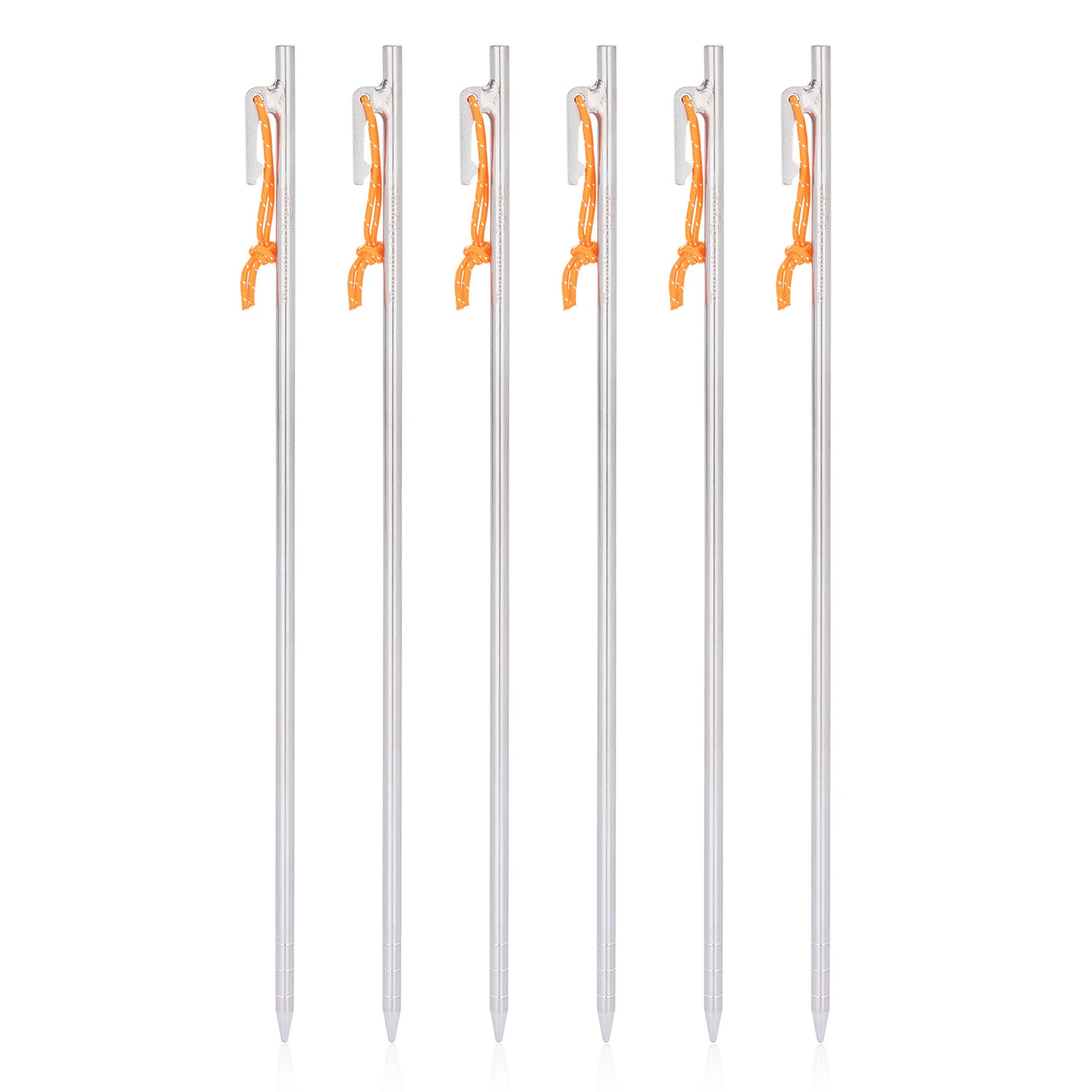 Titanium Tentpennen - 6 Stuks