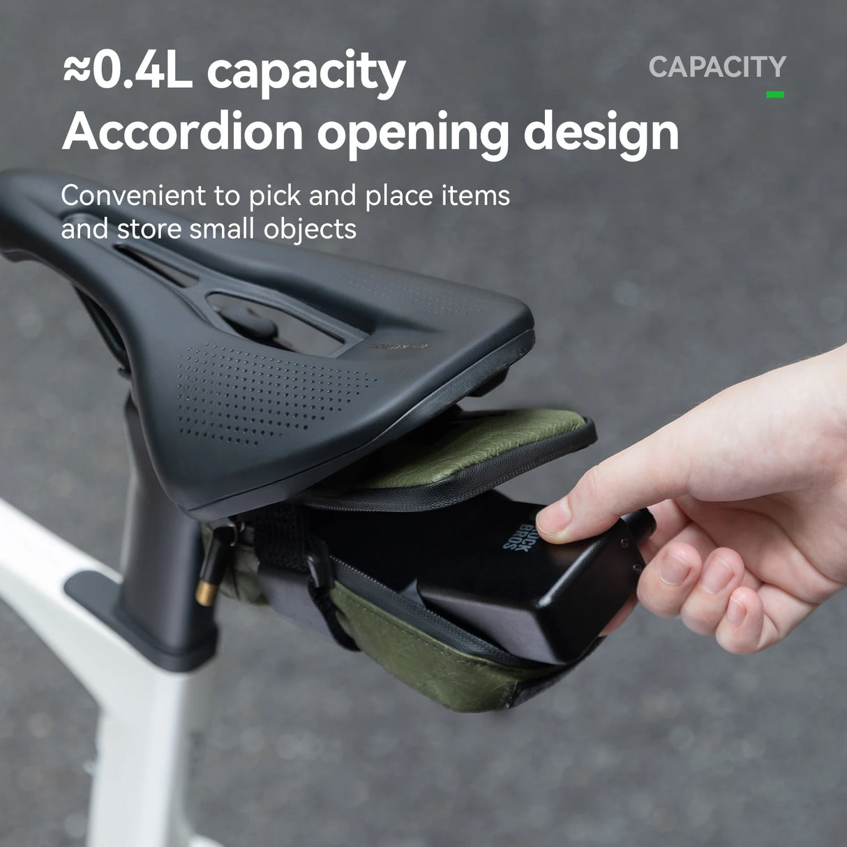 Lichtgewicht regenbestendige fiets zadeltas, gemonteerd onder het zadel