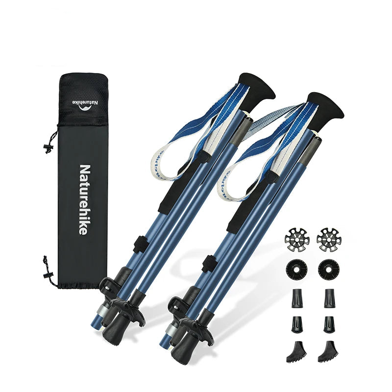 Outdoor carbonfiber klim- en wandelstokken met EVA-handgreep en wolfraampunt