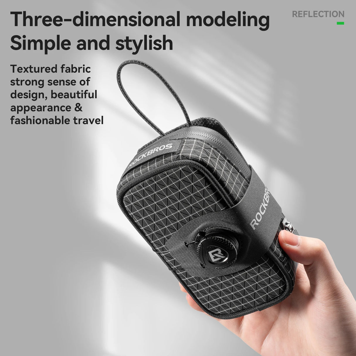 Multifunctionele fiets achtertas met veilige klep