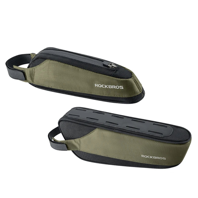 Draagbare regenbestendige fietsframetas voor de bovenbuis, gemonteerd op de fiets