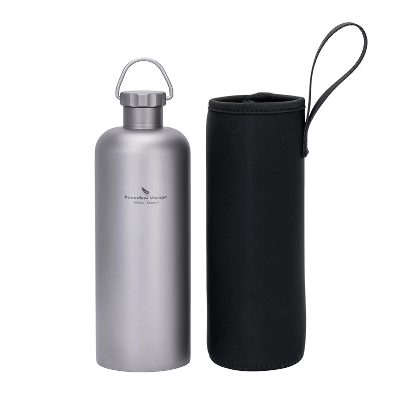 Titanium Waterfles – 600ml