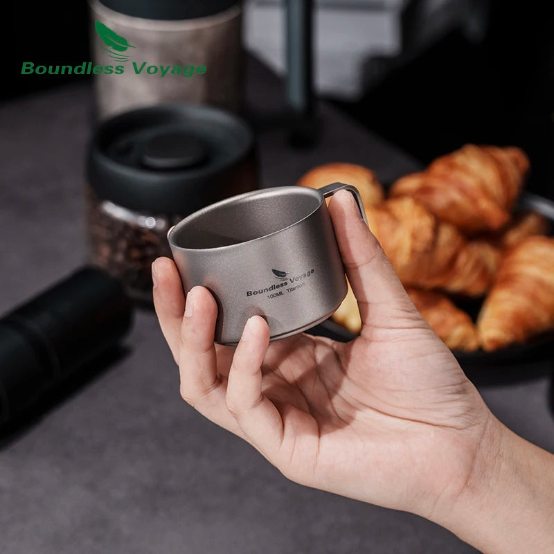 Titanium Dubbelwandige Drinkmok