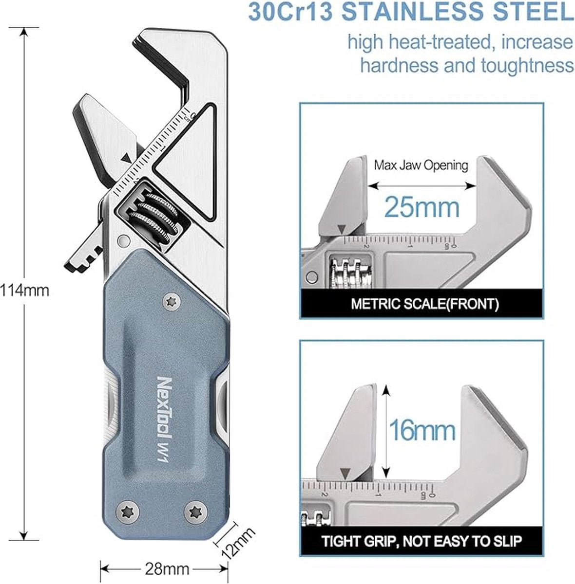 NexTool - Light Wrench W1 - Multitool met Moersleutel