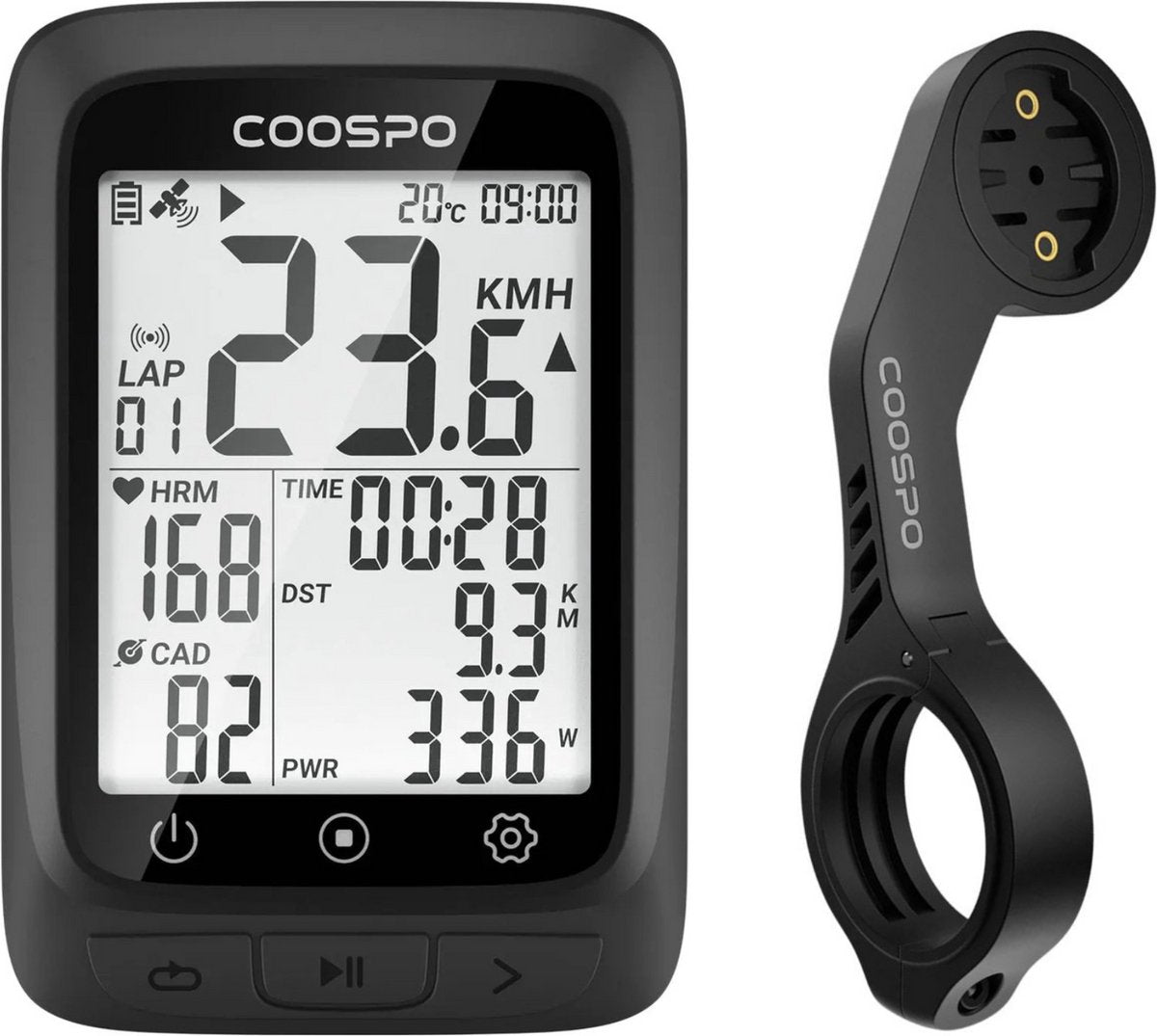 BC107 - GPS Fietscomputer met ANT+ - Pack Away