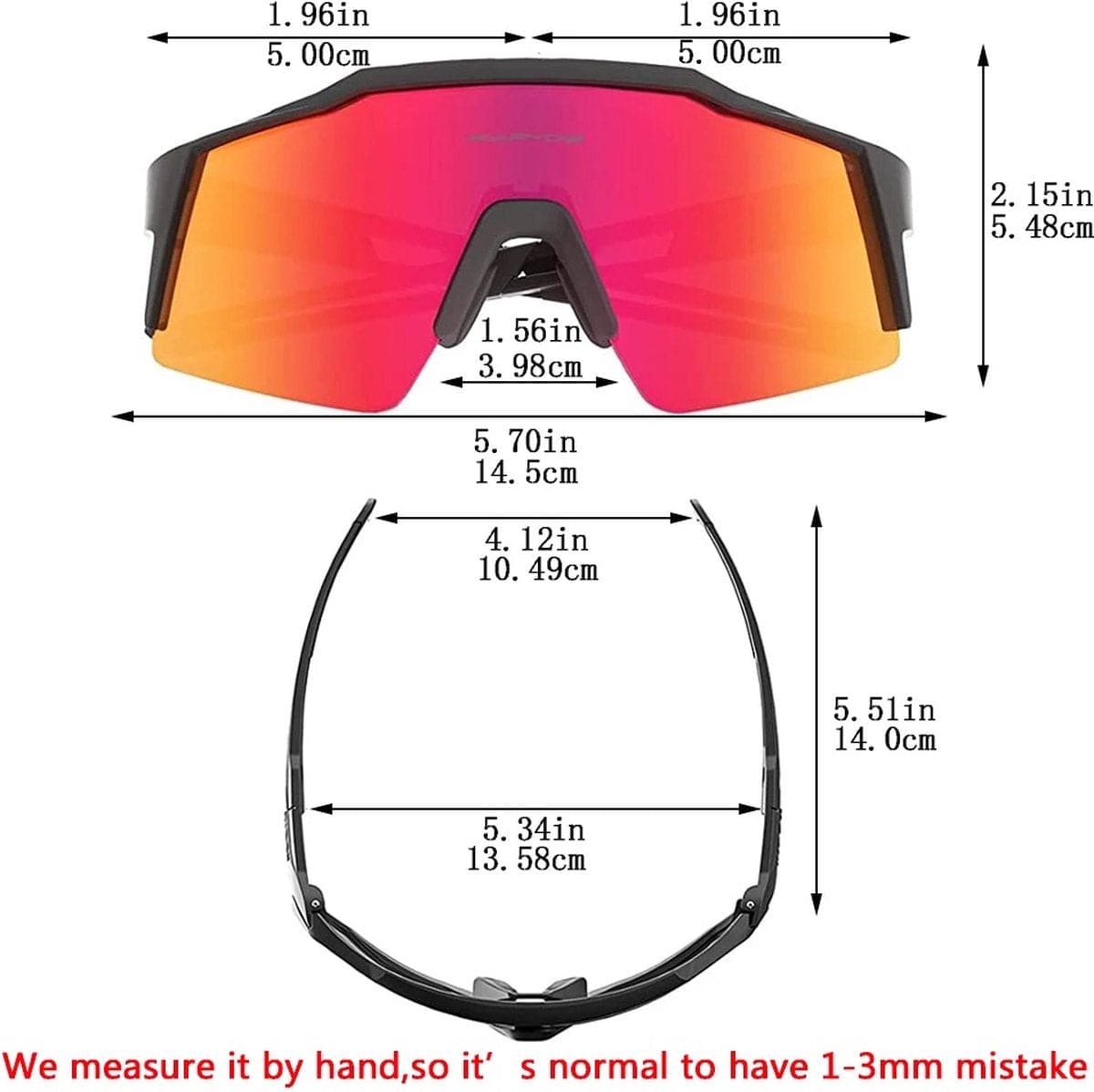 Fietsbril - Sportbril - Gepolariseerd - UV400 - 4 Verwisselbare Lenzen