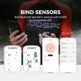 CS300 Fietscomputer met GPS & Snelheidsmeter