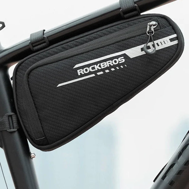 1,2L reflecterende driehoekige fietsframetas met zijvakken