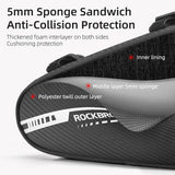 1,2L reflecterende driehoekige fietsframetas met zijvakken