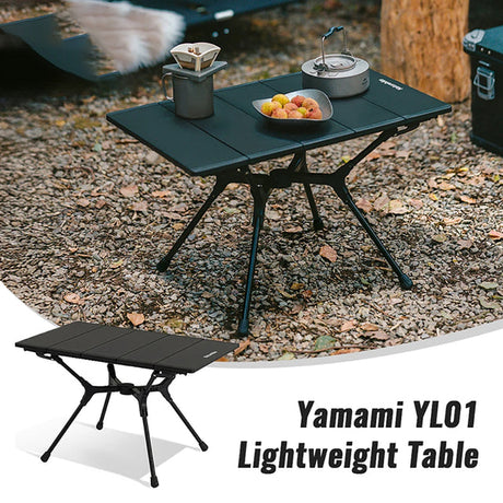 Lichtgewicht opvouwbare tafel van aluminiumlegering voor kamperen en buitengebruik
