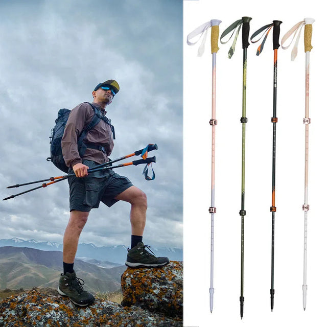 Professionele Carbon Wandelstok voor Hiking