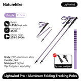 Ultralichte outdoor wandelstok voor hiking met aluminium schacht en EVA-handgreep