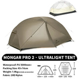Ultralichte dubbellaagse waterdichte trekkingtent voor outdoor kamperen