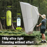 Ultralichte waterdichte 1-persoons trekking tent voor outdoor overnachtingen