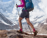 Carbonfiber wandelstokken met EVA-handgreep en wolfraamstalen punt