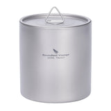 Titanium Dubbelwandige Stapelbare Mok