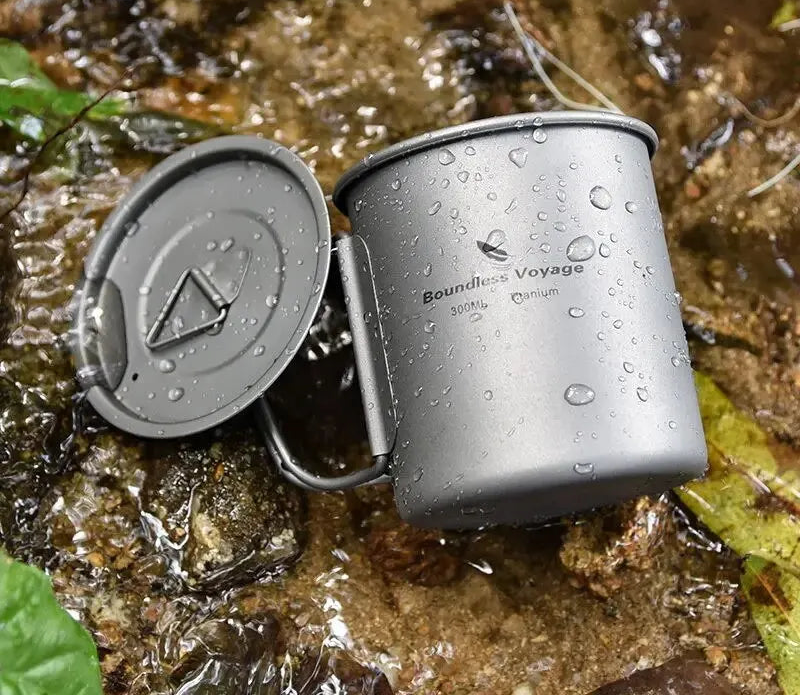 Titanium Cup met Deksel – 300ml & 420ml