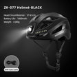 Fietshelm ZK-077 | Met Geïntegreerde Verlichting - Pack Away