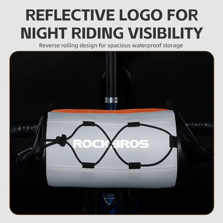 Waterdichte fietstas voor op het stuur met een inhoud van 2,4 liter