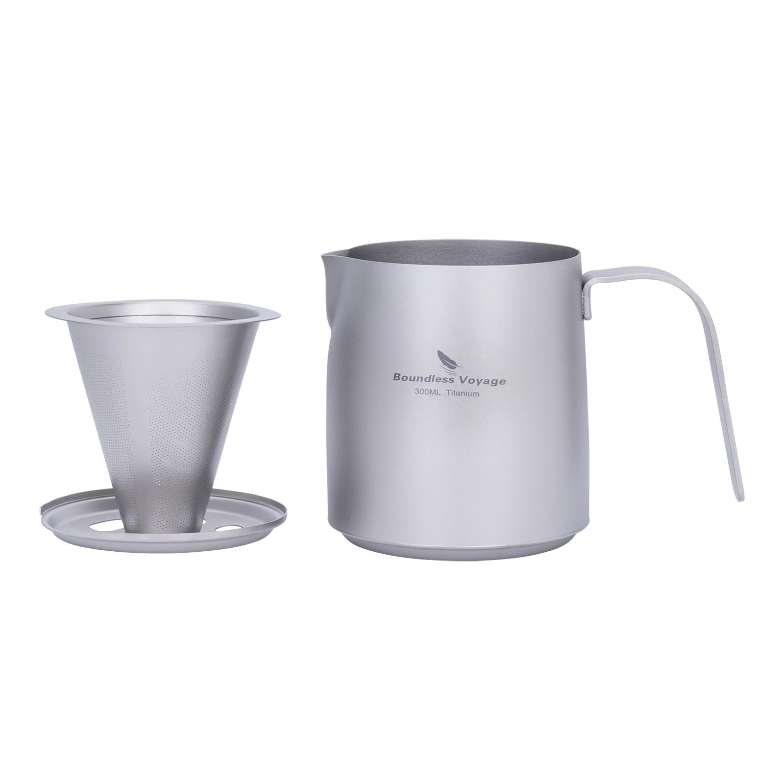 Titanium Pour-Over Koffiebeker met Afneembaar Filter - Pack Away