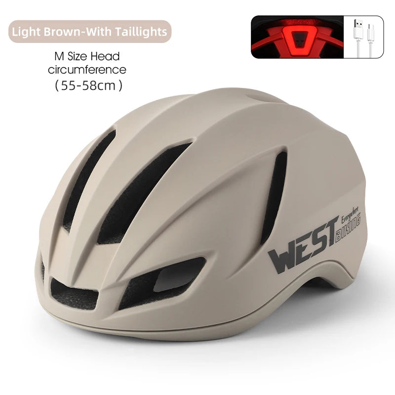 Fietshelm Dames met LED Verlichting - Pack Away