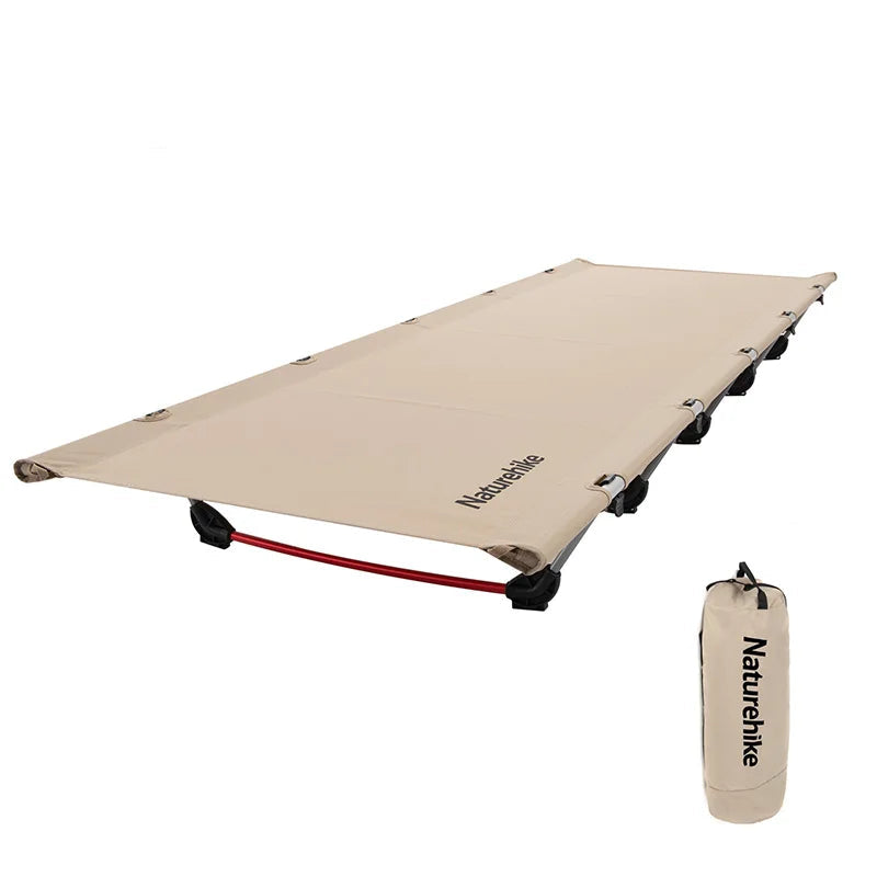 Ultralichte draagbare opvouwbare kampeerbed met aluminiumlegering frame