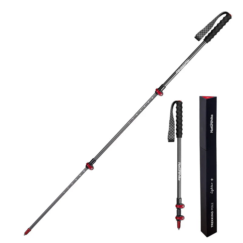 Carbonfiber wandelstokken met EVA-handgreep en wolfraamstalen punt