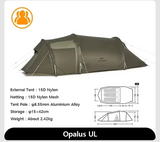 Ultralichte 4-seizoenen familie tent voor 2 tot 4 personen outdoor gebruik