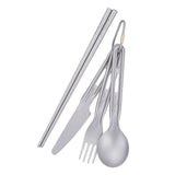 Titanium Campingbestek - 3-delig & 4-delig