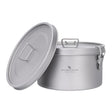 Titanium Dinner Box met 2 Deksels - Pack Away