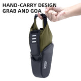 Waterdichte verstelbare fiets achtertas met uitbreidbare capaciteit, gemonteerd onder het zadel