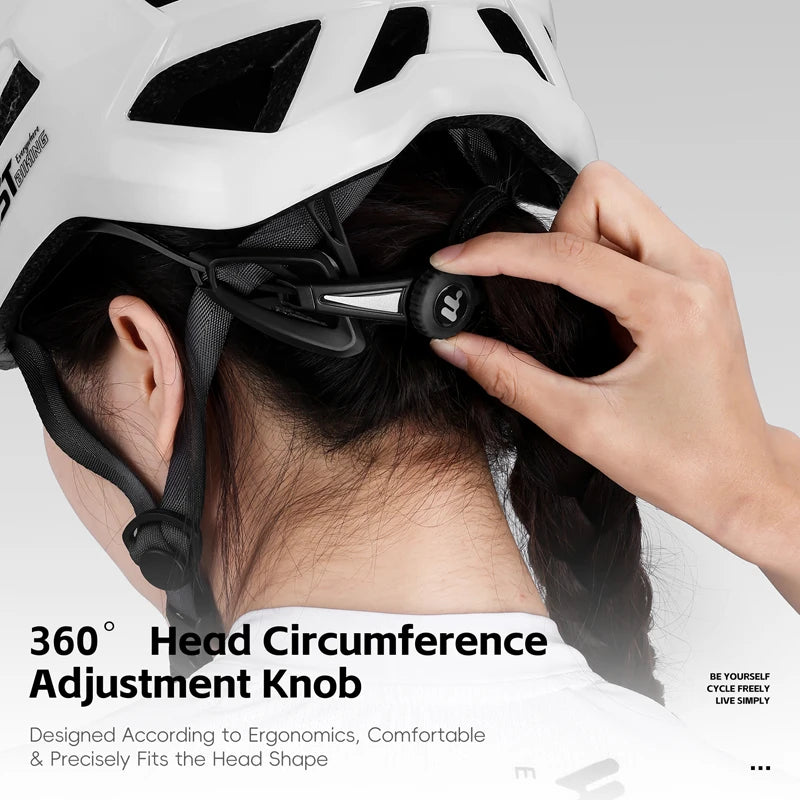 Fietshelm met Magnetische Bril