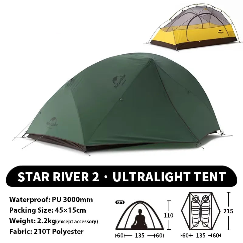 Star River 2 - 2-persoons tent - Pack Away