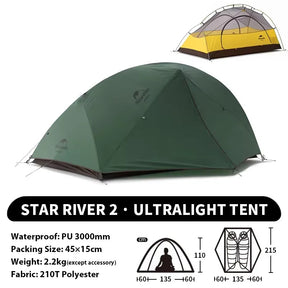 Star River 2 - 2-persoons tent - Pack Away