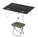 Kleine draagbare opvouwbare camping-, picknick- en wandeltafel van aluminiumlegering