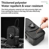 Multifunctionele fiets achtertas met veilige klep