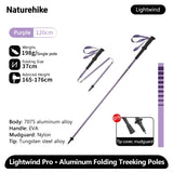 Ultralichte outdoor wandelstok voor hiking met aluminium schacht en EVA-handgreep