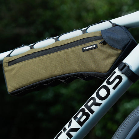 1,9L fietstas met grote capaciteit voor de bovenbuis, met beschermende klep