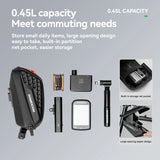 Waterdichte fiets zadeltas, gemonteerd onder het fietszadel