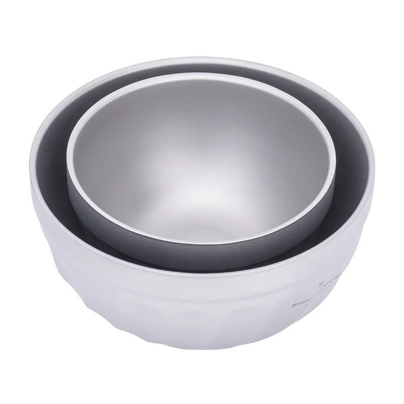Dubbelwandige Titanium Kom - 500ml / 800ml