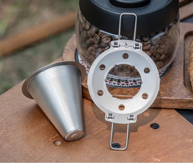 Titanium Pour-Over Koffie Set