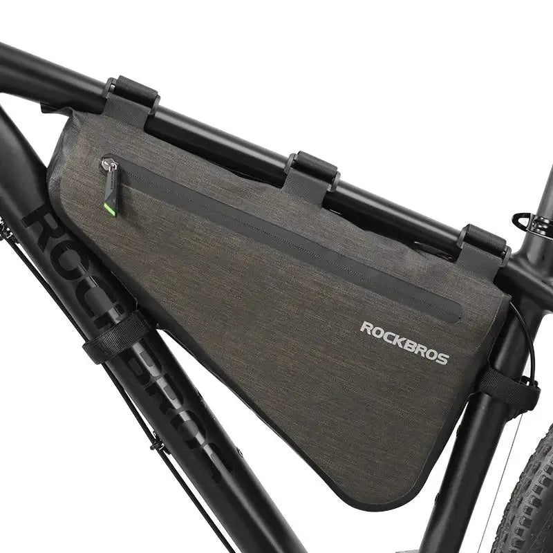 Fietsframetas met grote capaciteit voor MTB en racefiets, gemonteerd in het frame